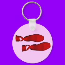 Red Ballet Slippers keychains