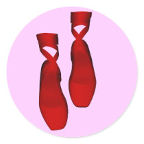 Red Ballet Stickers by ZazzleCelebrations Red Ballet Stickers