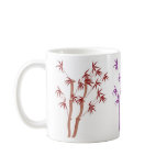 Red Bamboo, Lavendar Bamboo, Blue bamboo mugs