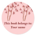Red Bamboo, This book belongs to:Yo... stickers