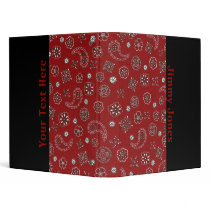 Red Bandana Binder