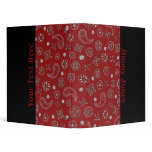 Red Bandana Binder