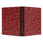 Red Bandana Binder
