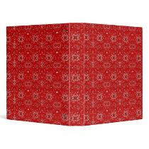 Red Bandana Binder