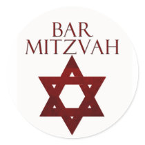 Red Bar Mitzvah stickers by mitzvah Red Bar Mitzvah stickers