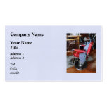 Red Barber Chair Business Card Template