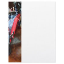 Red Barber Chair Letterhead Template