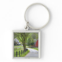 Red barn and farm house near Berlin, Ohio. Key Chains