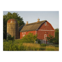 Red Barn and Silo posters