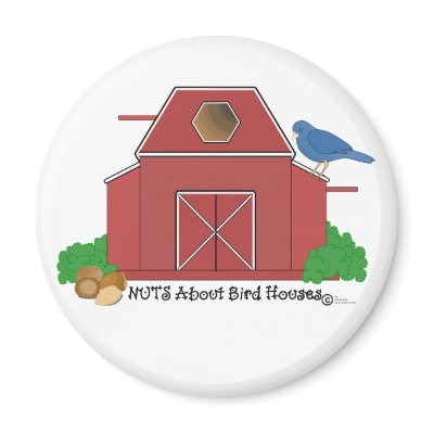 Red Barn BIRD HOUSE MAGNET by RanchLady