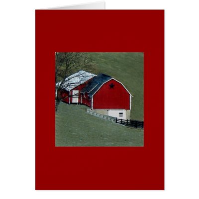 Red Barn Card by beesplace
