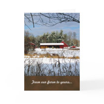Red Barn Farm Christmas Greeting Cards