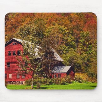 Red Barn in Autumn