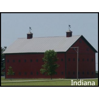 Red Barn in Northern Indiana stamp