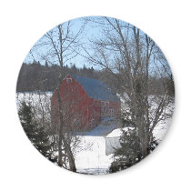 RED BARN magnets
