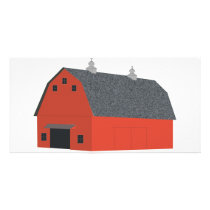 Red Barn Photo Card