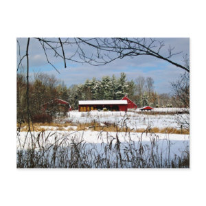 Red Barn Postcard postcard