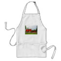 Red Barn with Fence apron