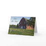 Red Barn with Fence Save the Date Announcement
