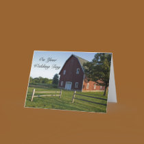 Red Barn with Fence Second Marriage cards