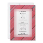 Red Barn Wood Country Wedding Invitation
