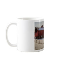 Red Barns in Winter- mug by MrNoble Red Barns in Winter- mug
