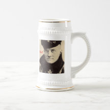Red Baron Portrait Mug, w RedBaron Gear logo back