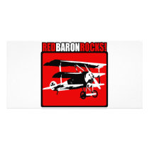 Red Baron Rocks! Photo Card Template