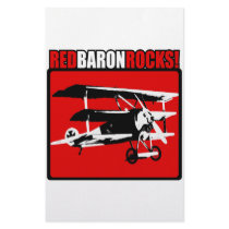 Red Baron Rocks! Customized Stationery