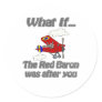 Red Baron Round Stickers