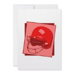 red baseball helmet logo personalized announcement