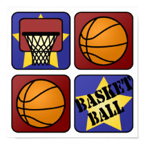 Red Basketball posters