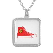 Red Basketball Sneaker Custom Jewelry