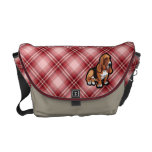 Red Basset Hound Messenger Bag