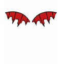 Red Bat Girl Shirt by koomoomees Red Bat Girl Shirt