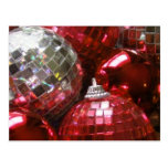 Red Baubles postcard