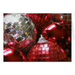 Red Baubles 'Season's Greetings' card