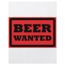 red beer wanted icon flyers