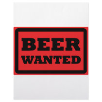 red beer wanted icon customized letterhead