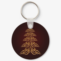 Red Bell  Christmas Tree Key Chain keychains
