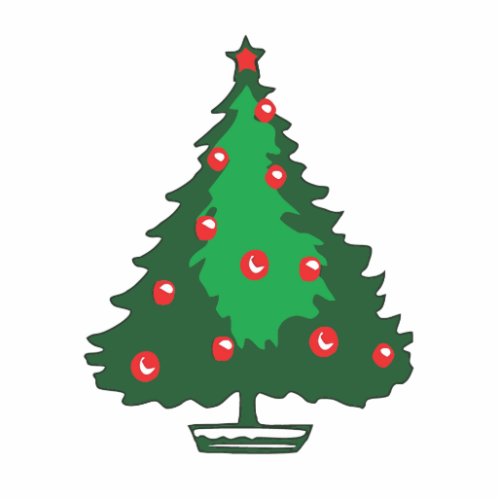 Red bell Christmas tree photosculpture