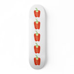 Red Bell Pepper Half. Capsicum. Skate Deck
