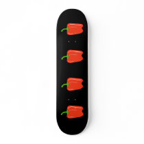 Red Bell Pepper. Whole. Skate Deck