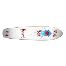 Red Belt Heart Skate Board Decks