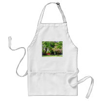 Red Bench by Pink Tree aprons