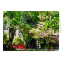 Red Bench by Pink Tree cards