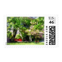 Red Bench by Pink Tree stamps