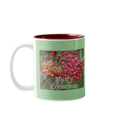 Red Berries Christmas Mug by CarolsCamera