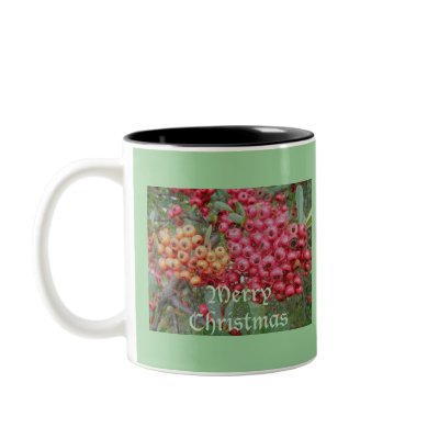 Red Berries Christmas Mug by CarolsCamera