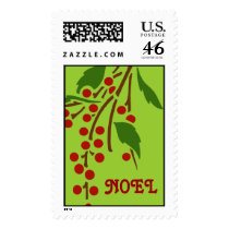 Red Berries Noel Stamp